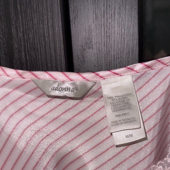 Adonna Pink and White Striped Slip Dress - Picture 10 of 10